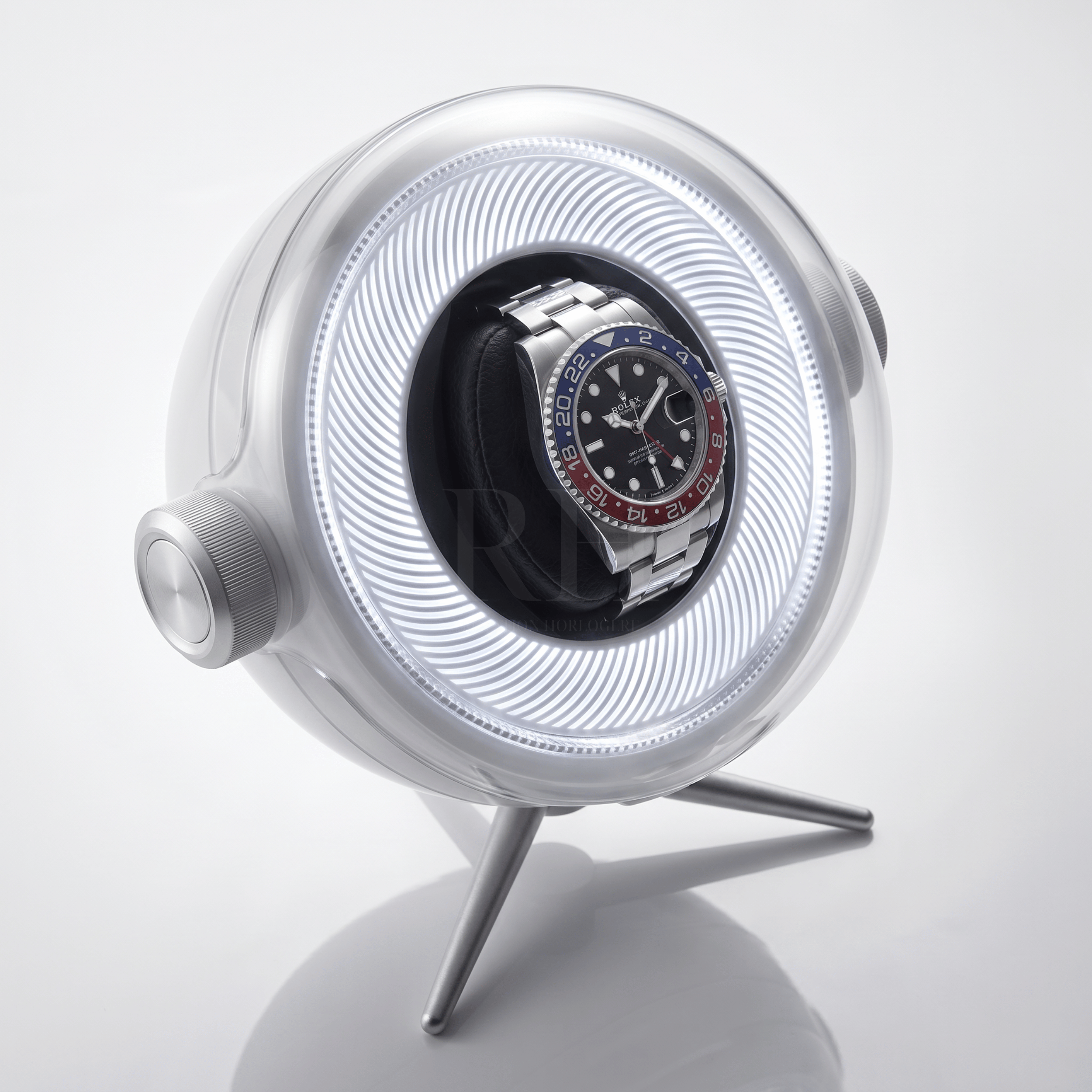 Remontoir Sphère Cosmos Solo - écrin Rotatif Design - Rotation Horlogère