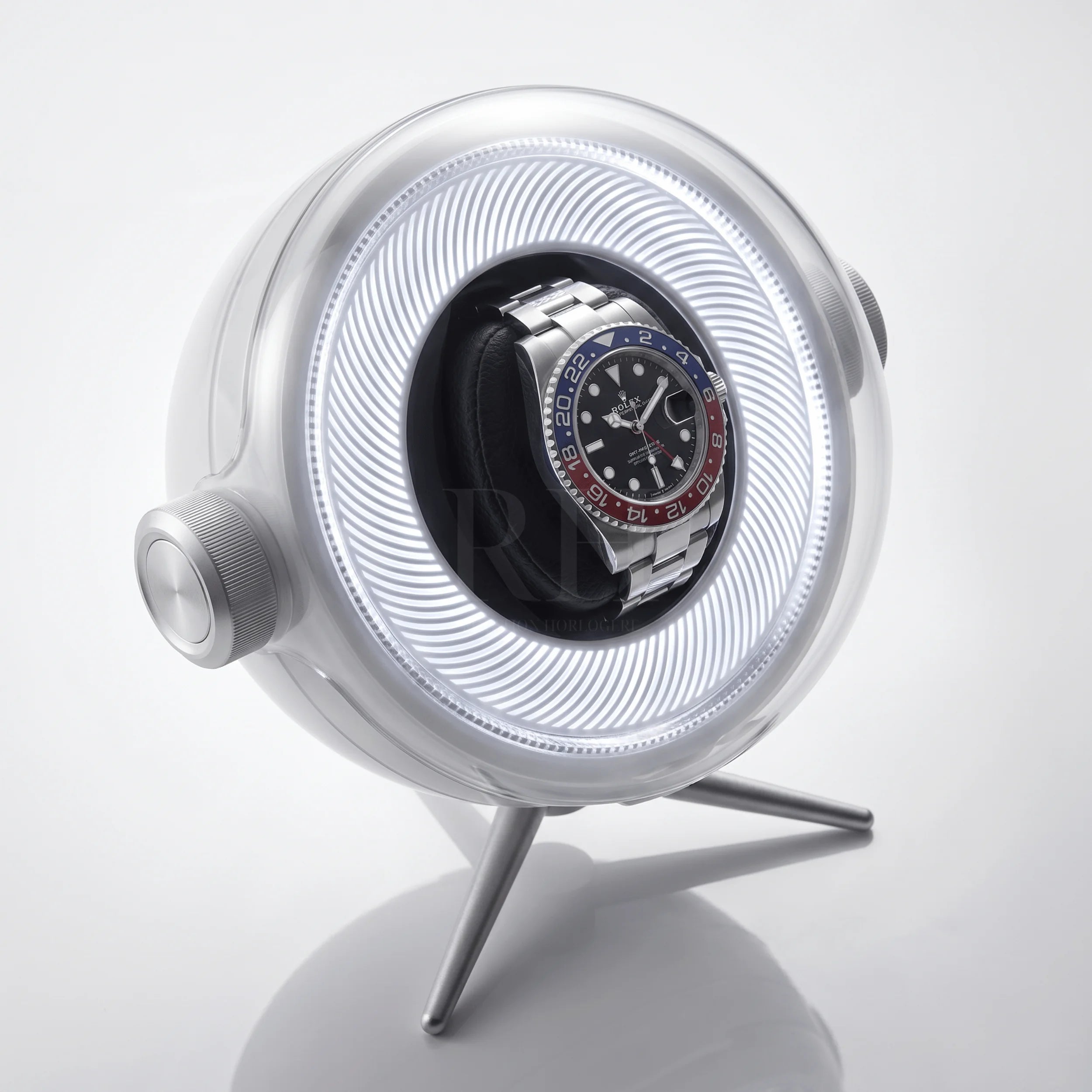 Remontoir Sphère Cosmos Solo - écrin Rotatif Design - Rotation Horlogère