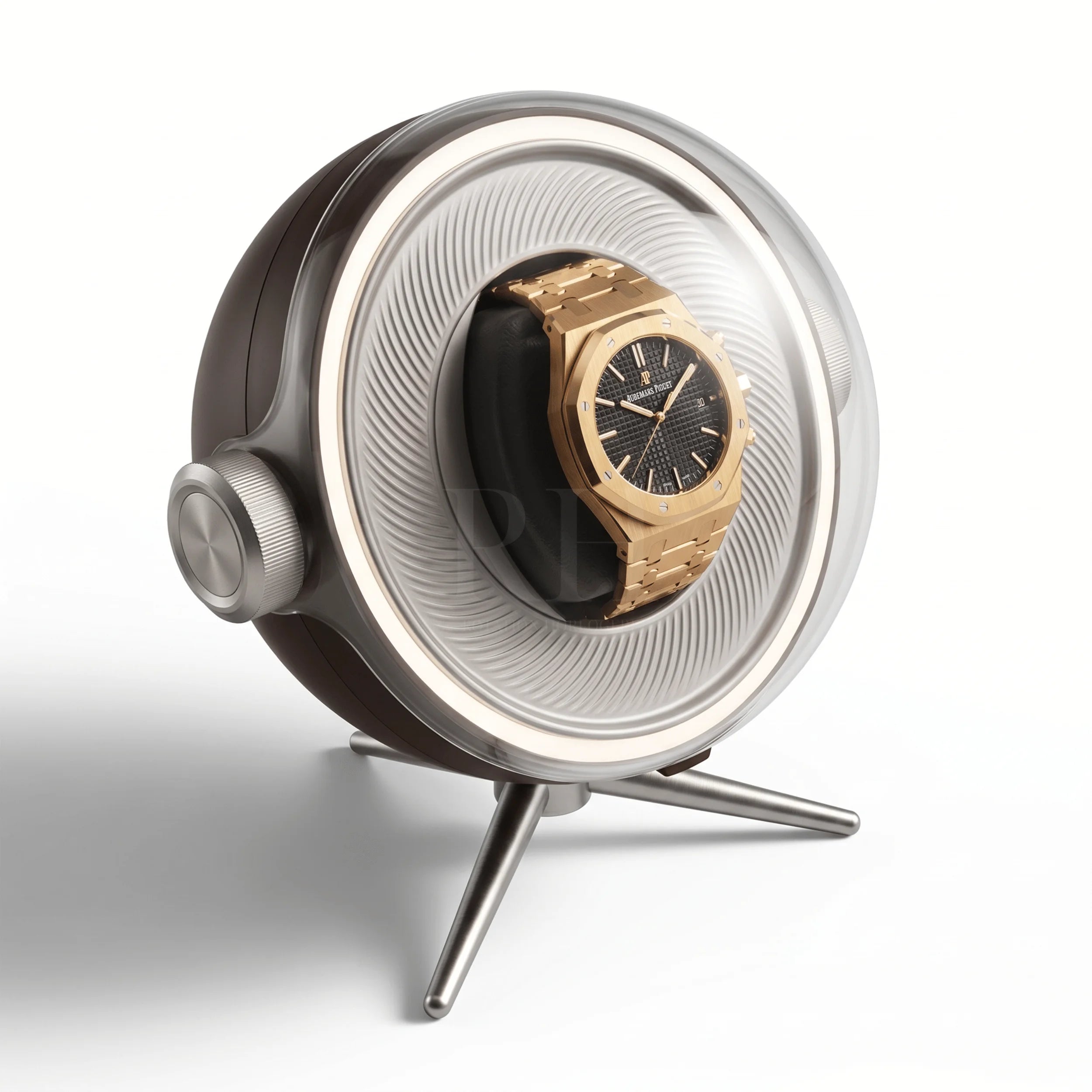 Remontoir Sphère Cosmos Solo - écrin Rotatif Design - Rotation Horlogère