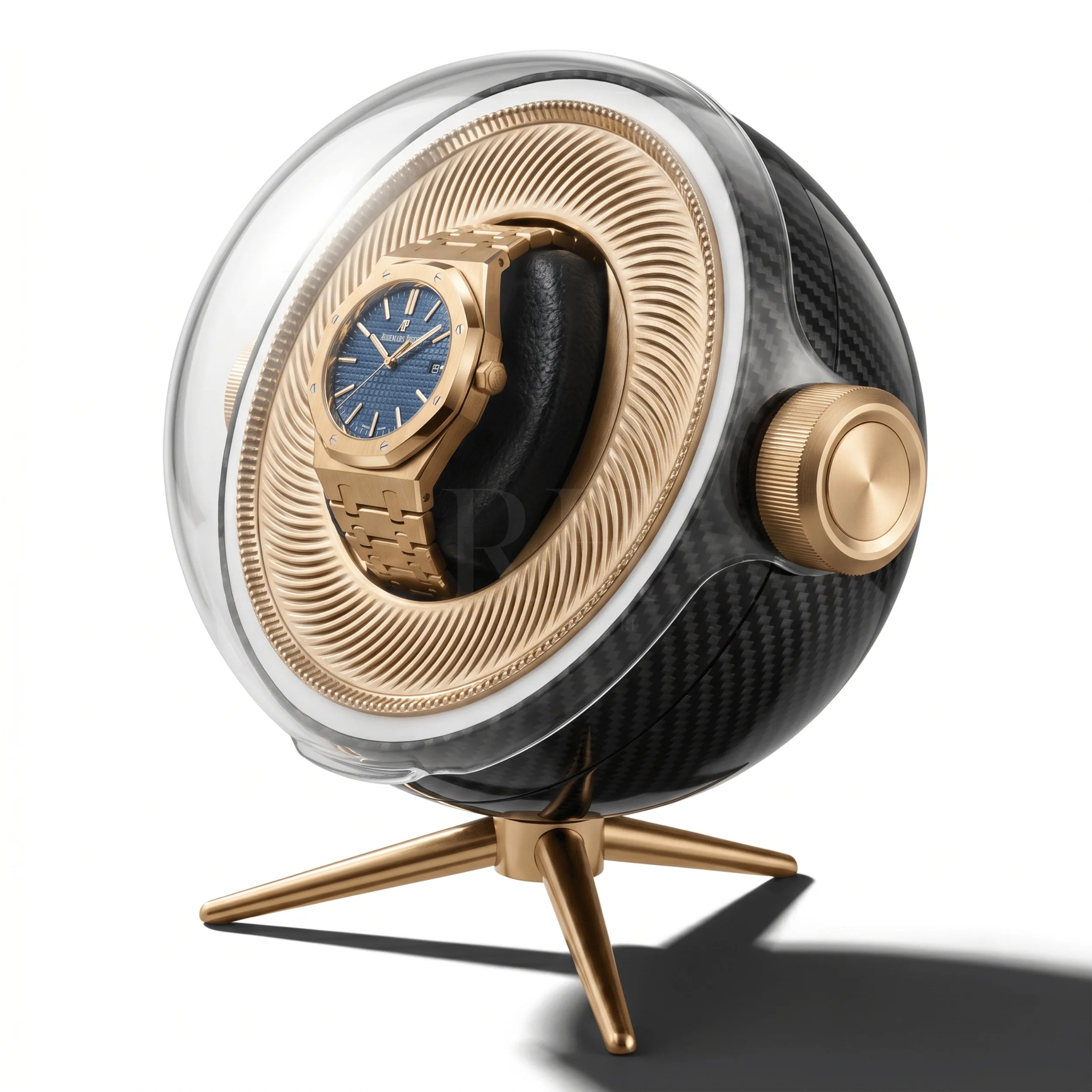 Remontoir Sphère Cosmos Solo - écrin Rotatif Design - Rotation Horlogère