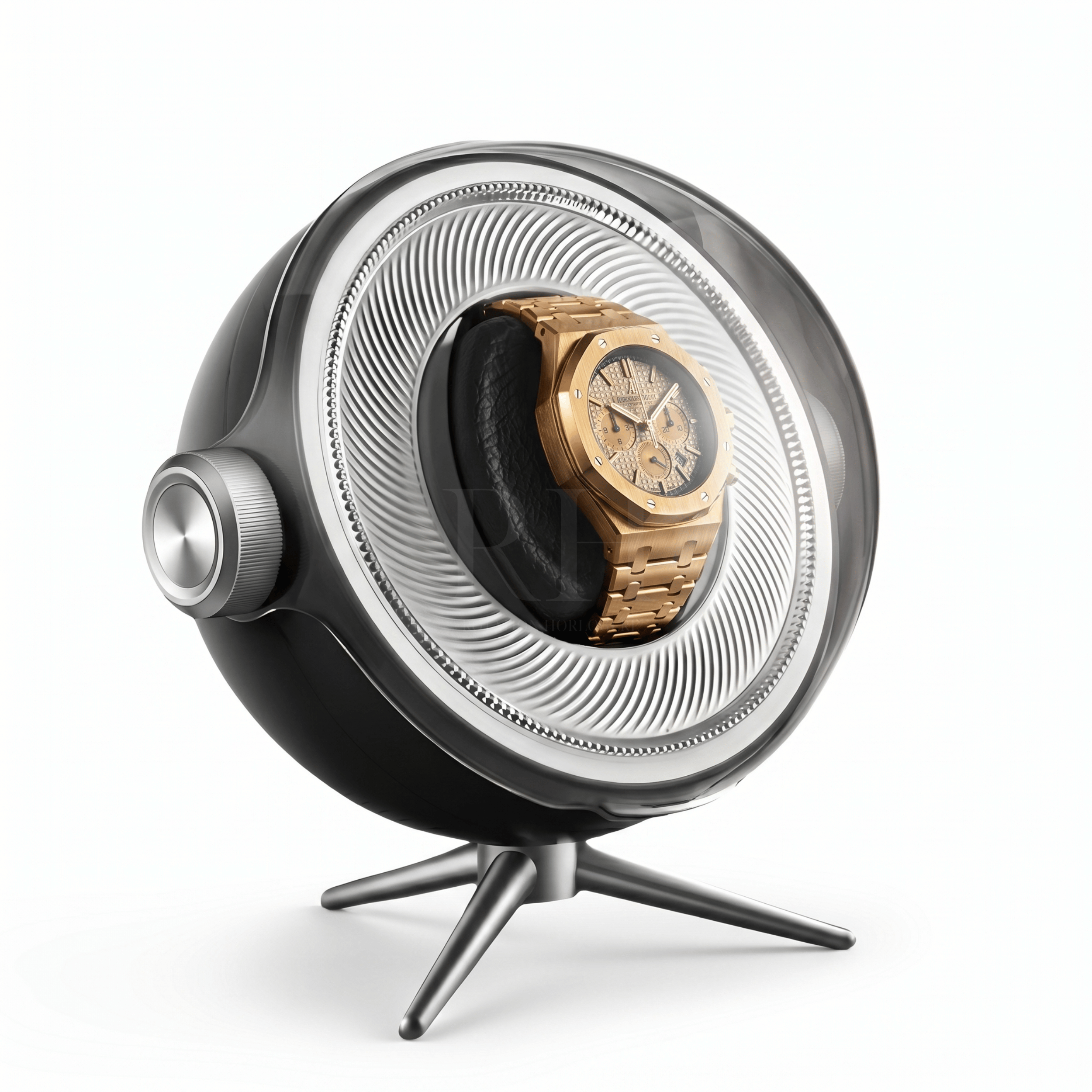 Remontoir Sphère Cosmos Solo - écrin Rotatif Design - Rotation Horlogère