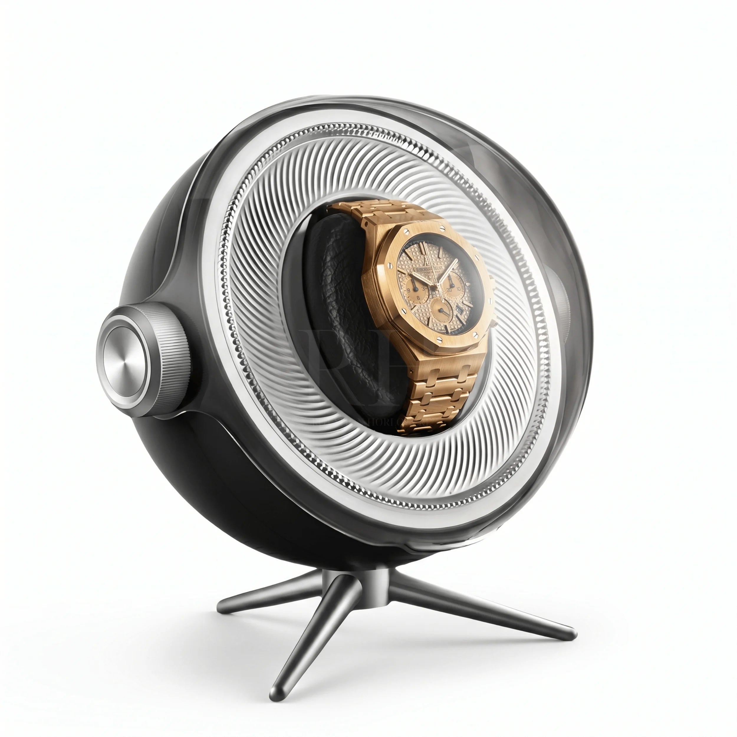 Remontoir Sphère Cosmos Solo - écrin Rotatif Design - Rotation Horlogère