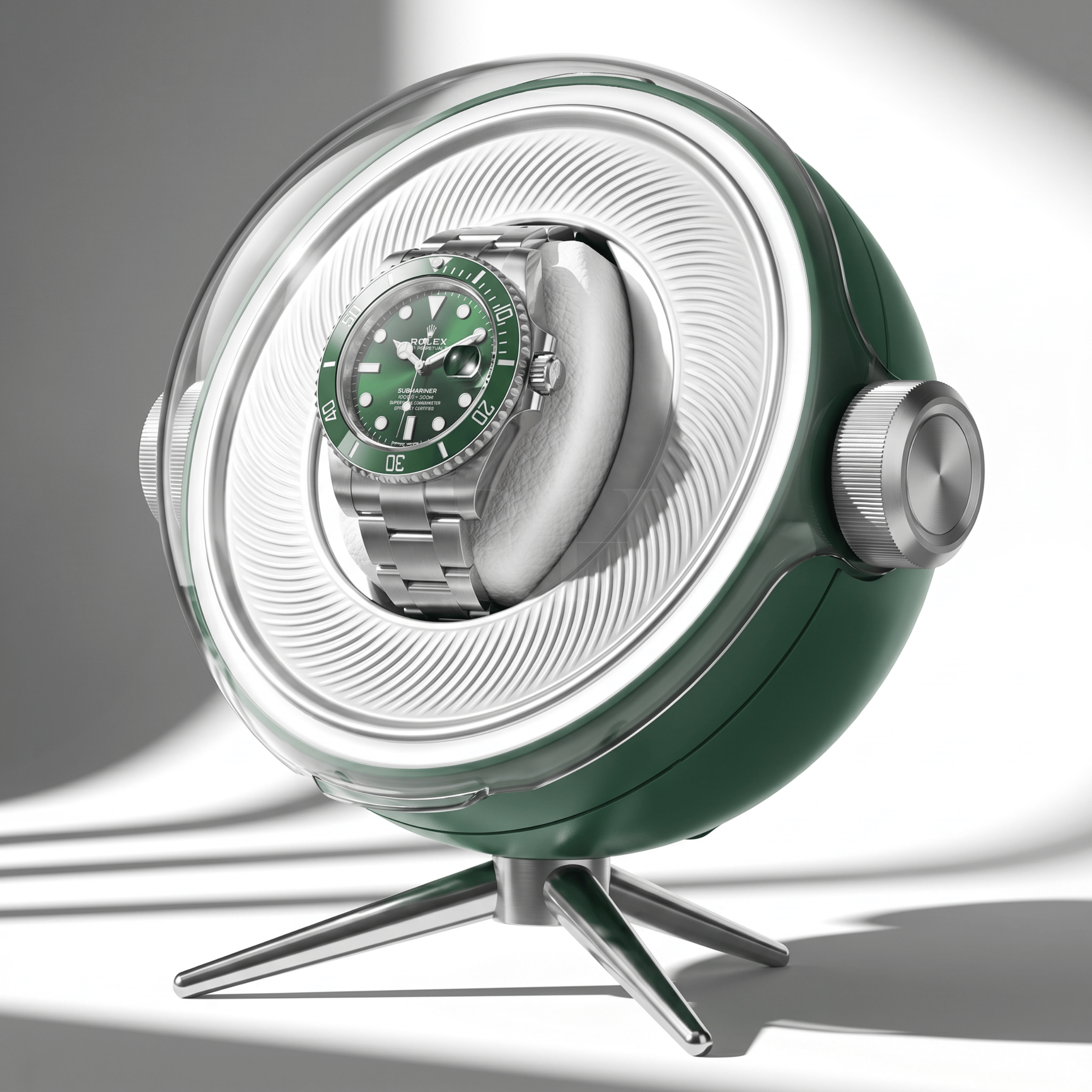 Remontoir Sphère Cosmos Solo - écrin Rotatif Design - Rotation Horlogère