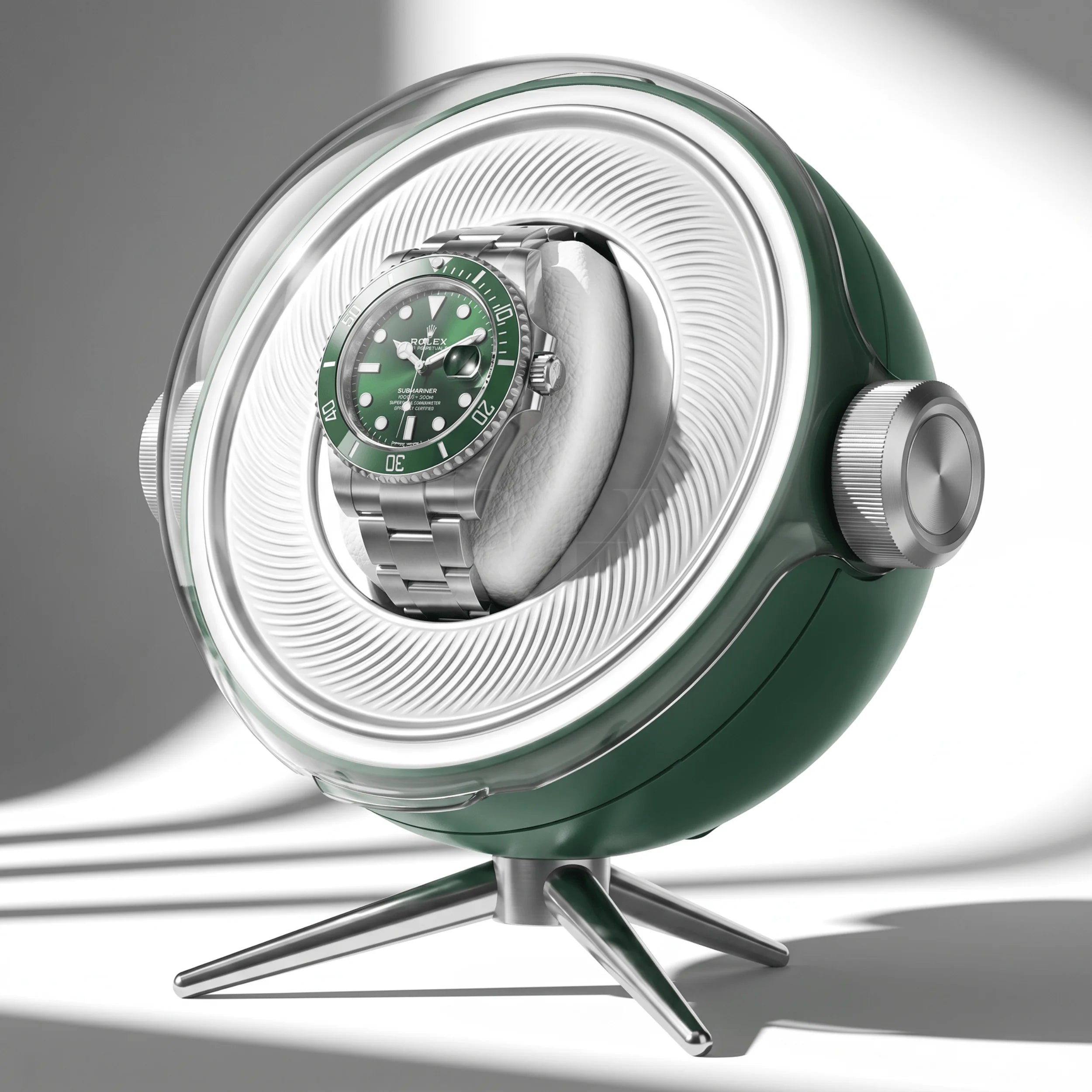 Remontoir Sphère Cosmos Solo - écrin Rotatif Design - Rotation Horlogère