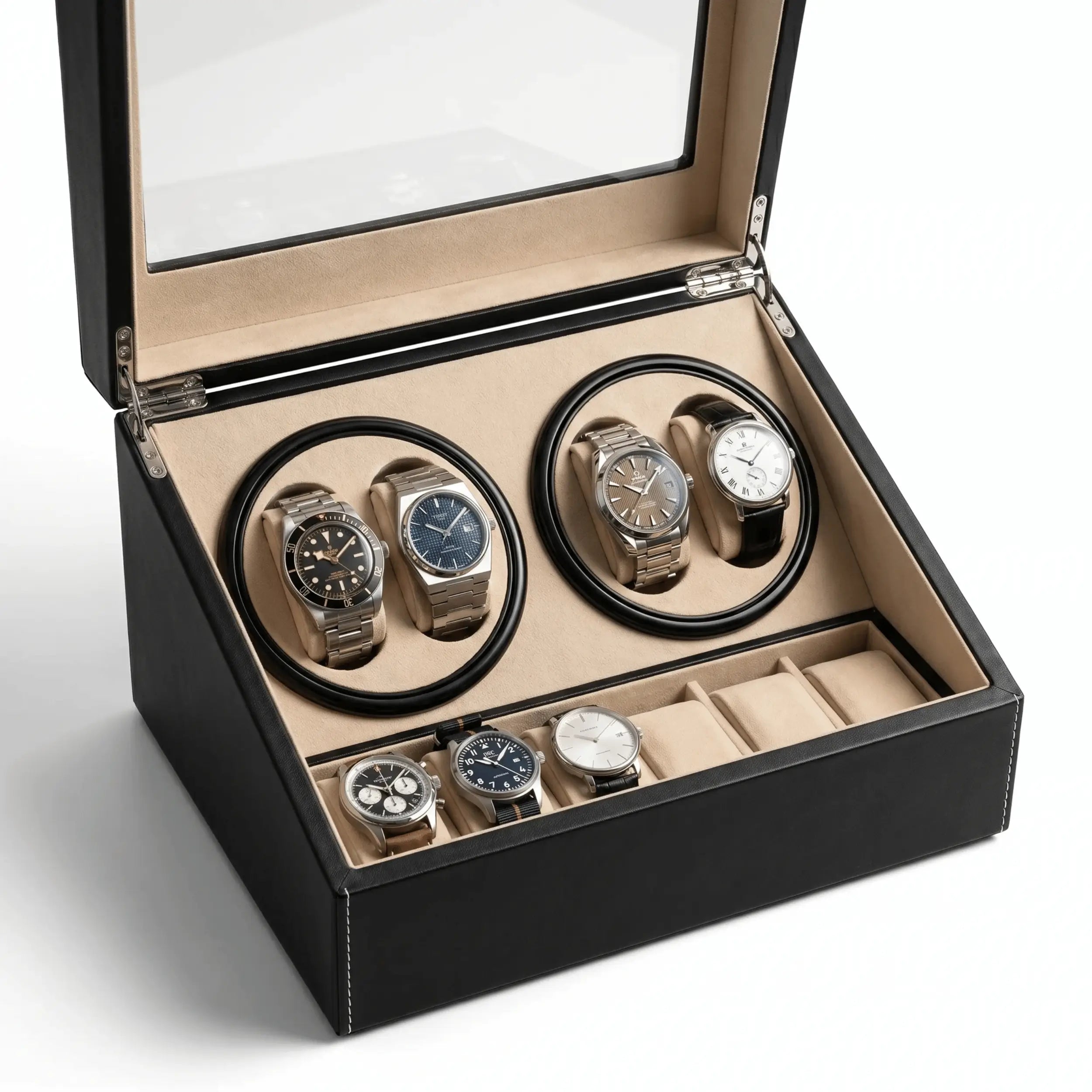 remontoir portofino pour 4 montres et 6 rangements  rotation horlogere