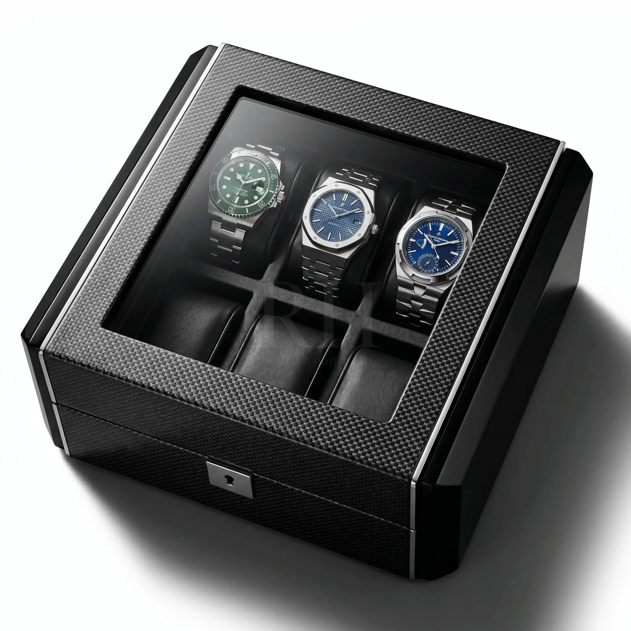 Scuderia™ - Boite à Montre Luxe pour 6 Montres - Rotation Horlogère