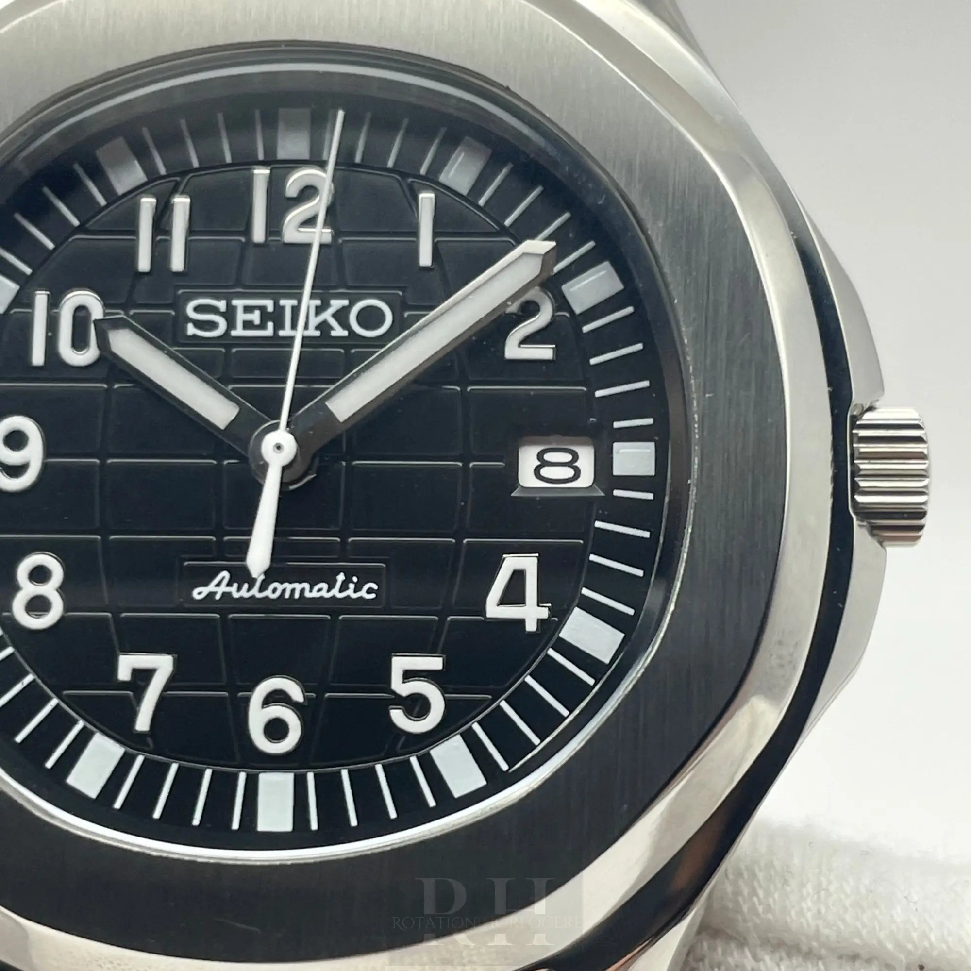 Seiko Mod Aquanaut Noire - Rotation Horlogère