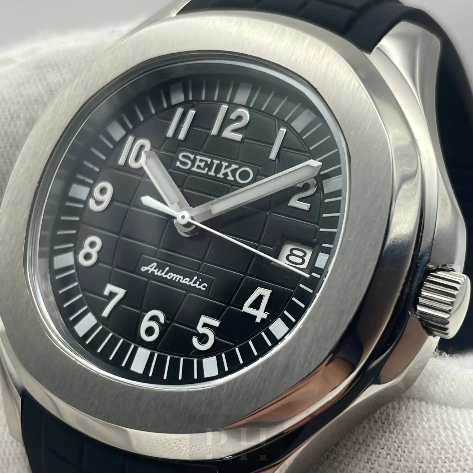 Seiko Mod Aquanaut Noire - Rotation Horlogère