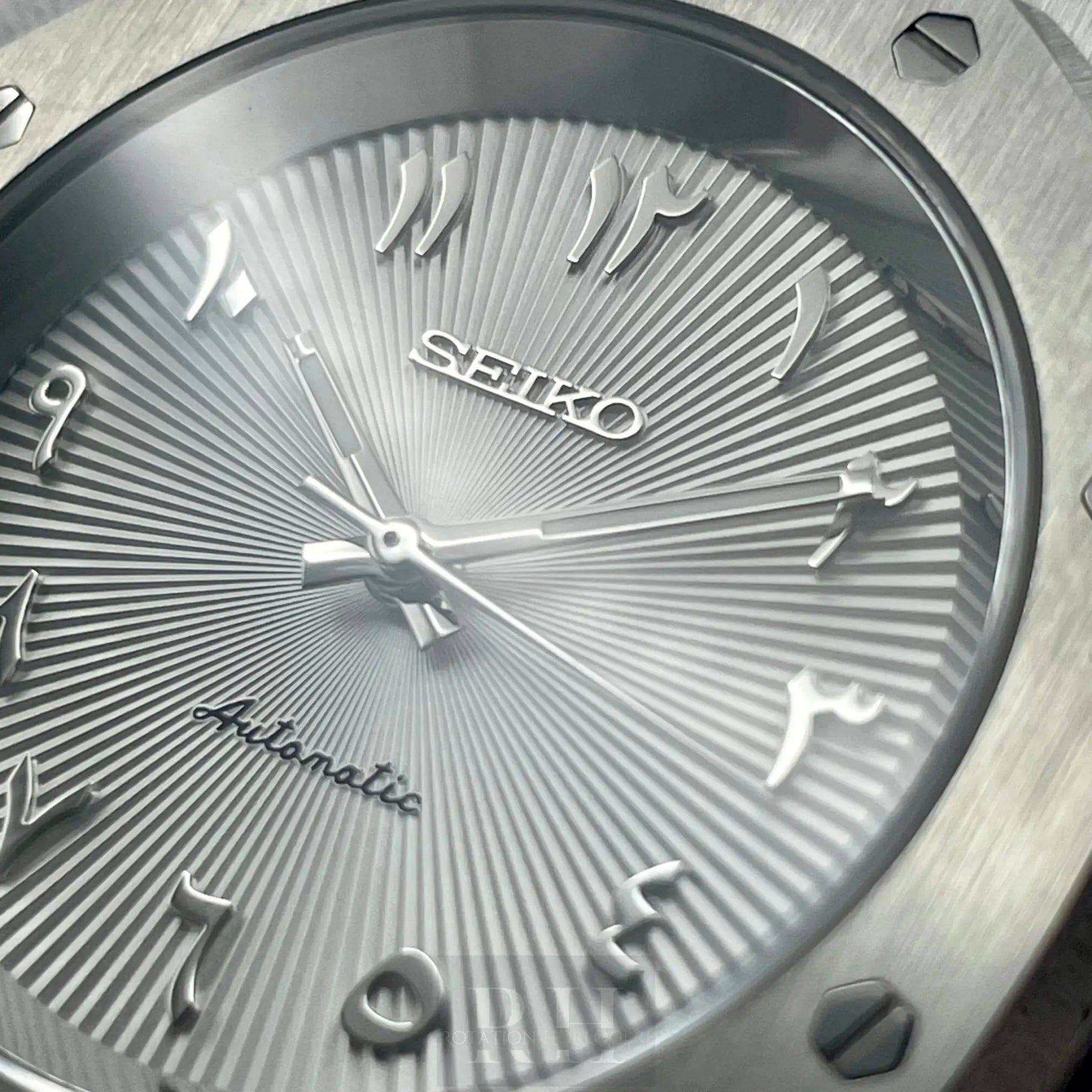 Seiko Mod Royal Oak Arabic Dial Blanc - Rotation Horlogère