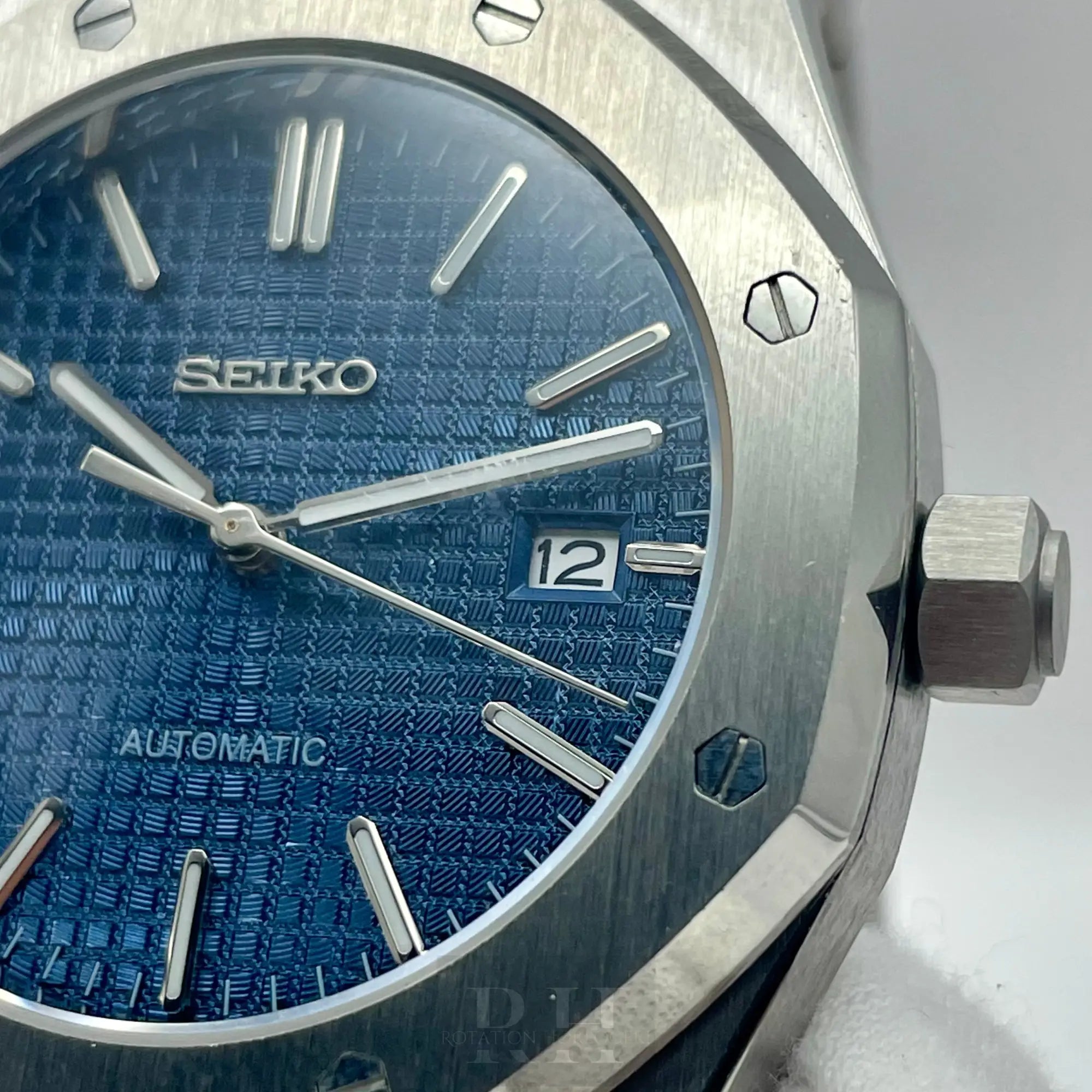 Seiko Mod Royal Oak Bleu - Rotation Horlogère