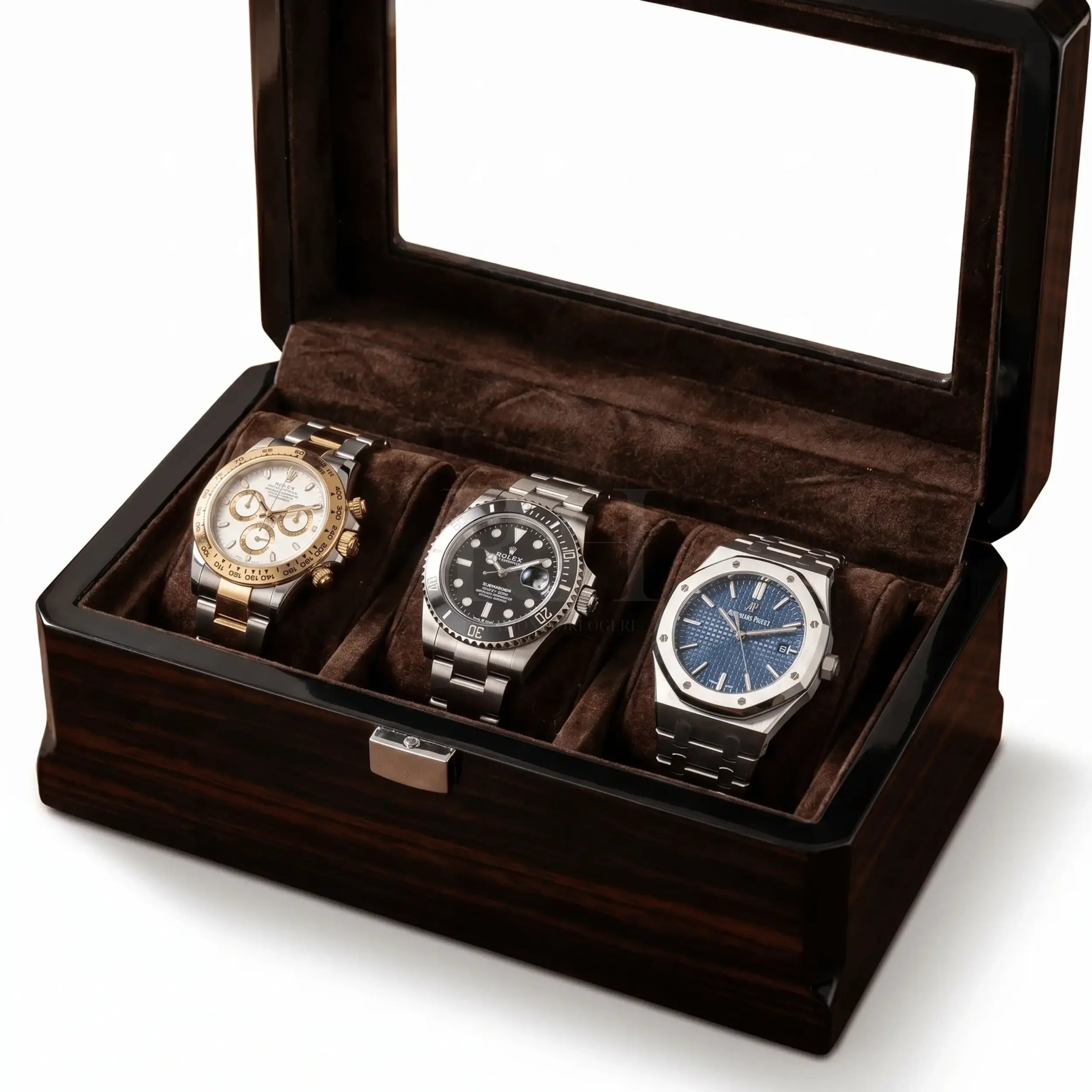 Velar 3 – Boite a montre de luxe pour 3 Montres vue 5 | Rotation Horlogere