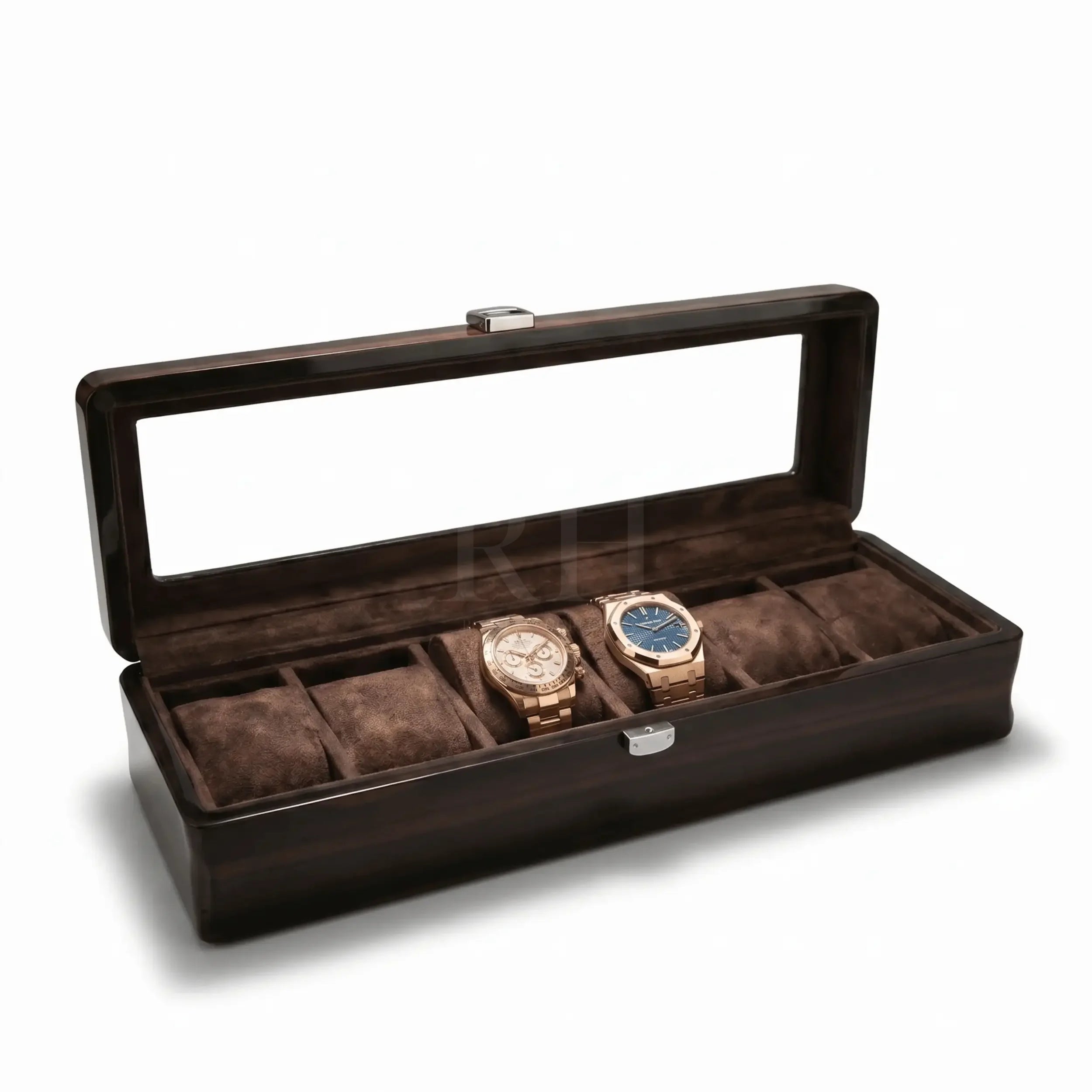 Velar 6 – Boite à montre de luxe pour 6 Montres | Rotation Horlogere | 2